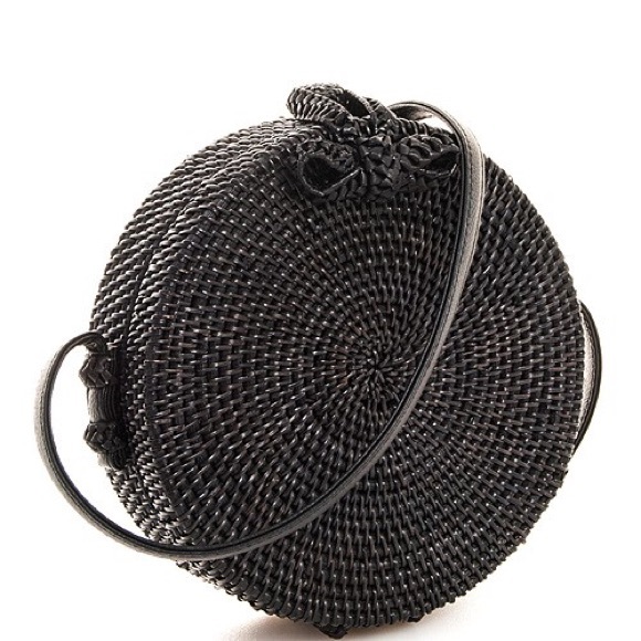 💐LAST 1️⃣💐Black Circular Rattan/Round Bag - Picture 2 of 6